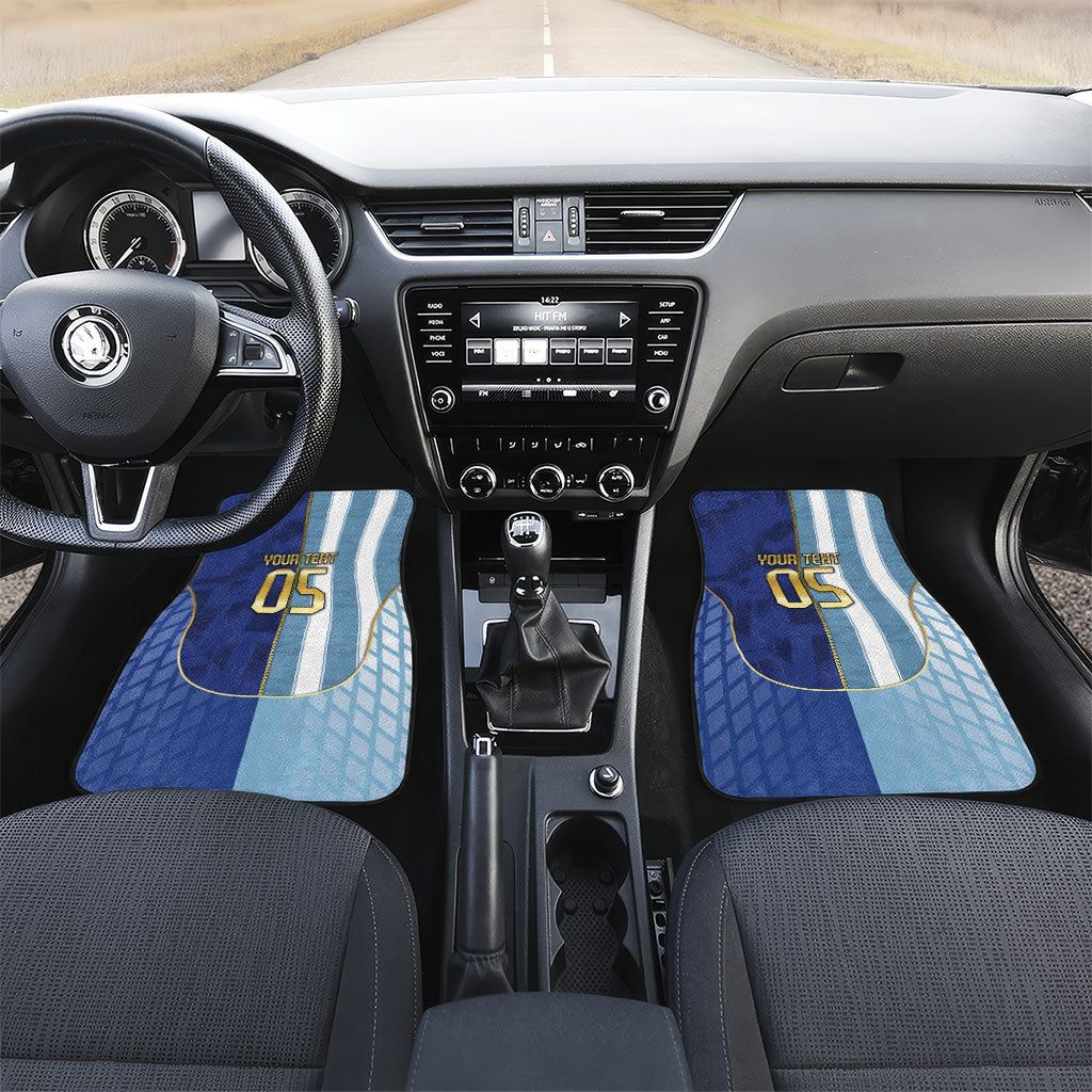 Custom Argentine And Cape Verde Football Car Mats Split Flag Puma Shark Soccer