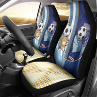 Argentine And Cape Verde Football Car Seat Cover Split Flag Puma Shark Soccer