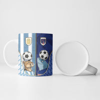 Custom Argentine And Cape Verde Football Ceramic Mug Split Flag Puma Shark Soccer