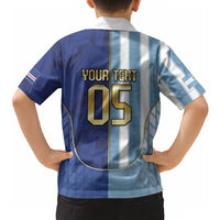 Custom Argentine And Cape Verde Football Hawaiian Shirt Split Flag Puma Shark Soccer