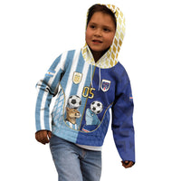 Custom Argentine And Cape Verde Football Kid Hoodie Split Flag Puma Shark Soccer