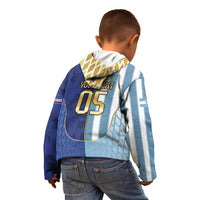 Custom Argentine And Cape Verde Football Kid Hoodie Split Flag Puma Shark Soccer
