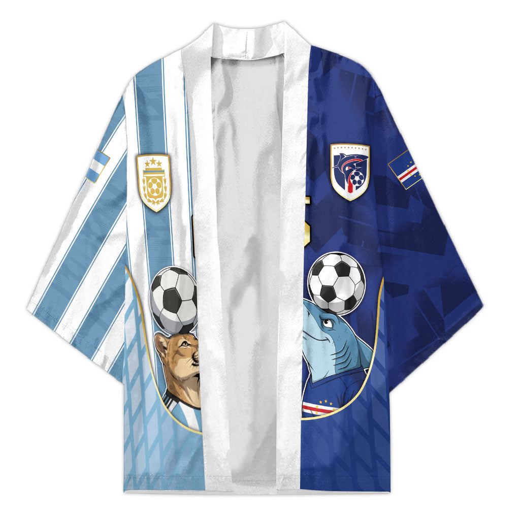 Custom Argentine And Cape Verde Football Kimono Split Flag Puma Shark Soccer