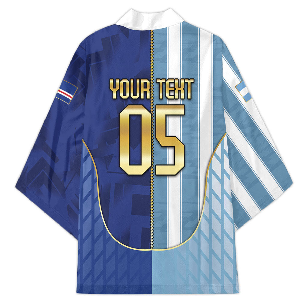 Custom Argentine And Cape Verde Football Kimono Split Flag Puma Shark Soccer