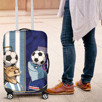 Argentine And Cape Verde Football Luggage Cover Split Flag Puma Shark Soccer