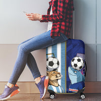 Argentine And Cape Verde Football Luggage Cover Split Flag Puma Shark Soccer