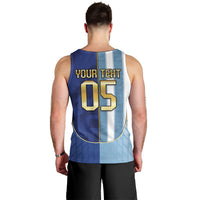 Custom Argentine And Cape Verde Football Men Tank Top Split Flag Puma Shark Soccer