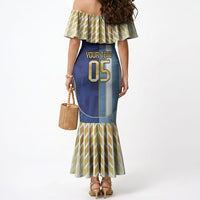 Custom Argentine And Cape Verde Football Mermaid Dress Split Flag Puma Shark Soccer