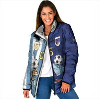Custom Argentine And Cape Verde Football Padded Jacket Split Flag Puma Shark Soccer