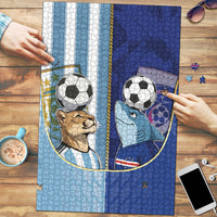Argentine And Cape Verde Football Puzzle Split Flag Puma Shark Soccer
