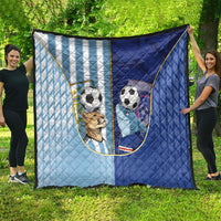 Argentine And Cape Verde Football Quilt Split Flag Puma Shark Soccer