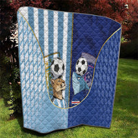 Argentine And Cape Verde Football Quilt Split Flag Puma Shark Soccer