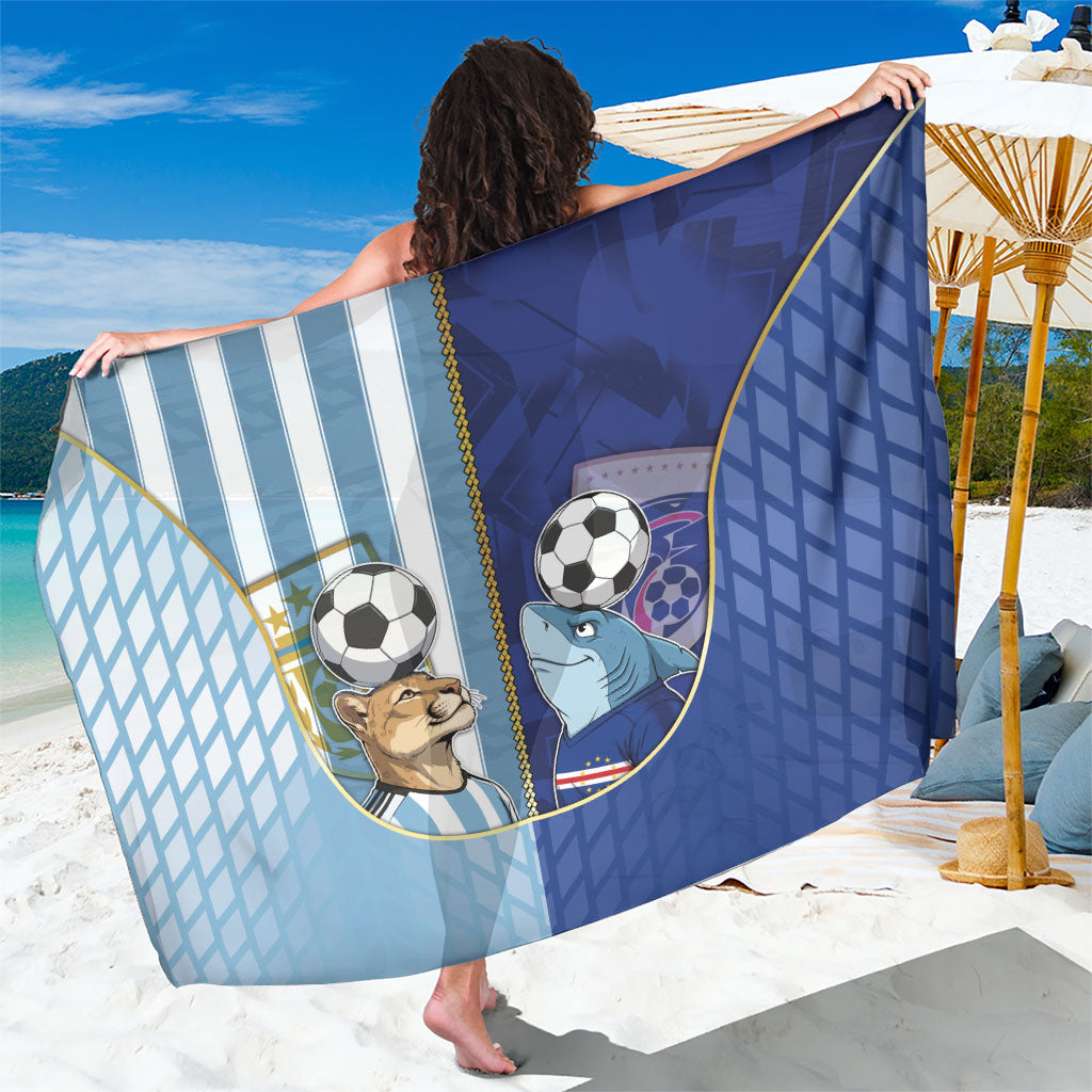 Argentine And Cape Verde Football Sarong Split Flag Puma Shark Soccer