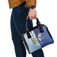 Argentine And Cape Verde Football Shoulder Handbag Split Flag Puma Shark Soccer