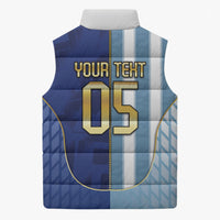 Custom Argentine And Cape Verde Football Sleeveless Puffer Jacket Split Flag Puma Shark Soccer
