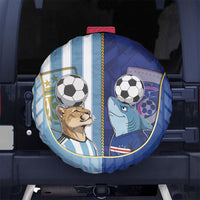 Argentine And Cape Verde Football Spare Tire Cover Split Flag Puma Shark Soccer