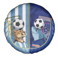 Argentine And Cape Verde Football Spare Tire Cover Split Flag Puma Shark Soccer