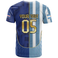 Custom Argentine And Cape Verde Football T Shirt Split Flag Puma Shark Soccer