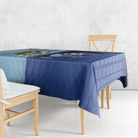 Argentine And Cape Verde Football Tablecloth Split Flag Puma Shark Soccer