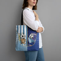 Argentine And Cape Verde Football Tote Bag Split Flag Puma Shark Soccer