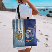Argentine And Cape Verde Football Tote Bag Split Flag Puma Shark Soccer