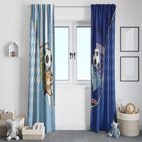 Argentine And Cape Verde Football Window Curtain Split Flag Puma Shark Soccer