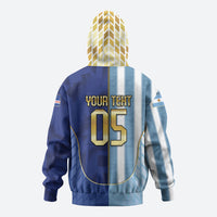 Custom Argentine And Cape Verde Football Zip Hoodie Split Flag Puma Shark Soccer
