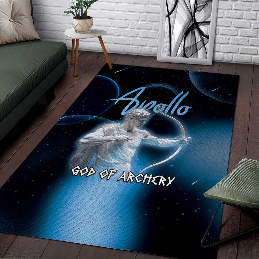 Ancient Greek Apollo Area Rug God Of Archery - Wonder Print Shop