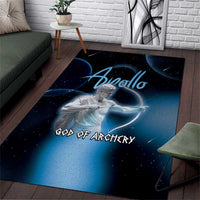 Ancient Greek Apollo Area Rug God Of Archery - Wonder Print Shop