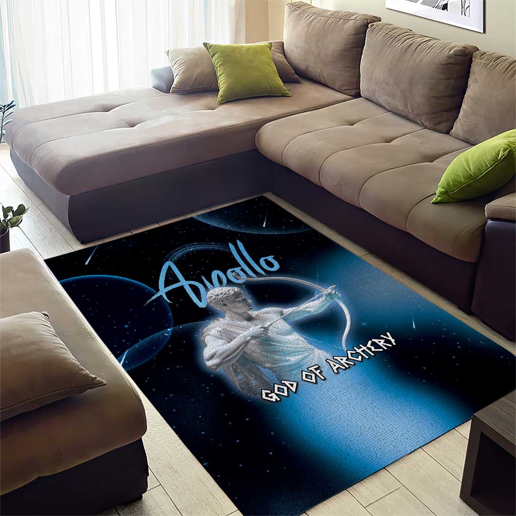 Ancient Greek Apollo Area Rug God Of Archery - Wonder Print Shop