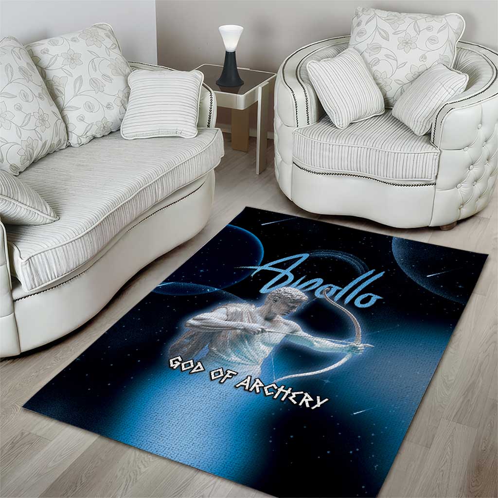 Ancient Greek Apollo Area Rug God Of Archery - Wonder Print Shop