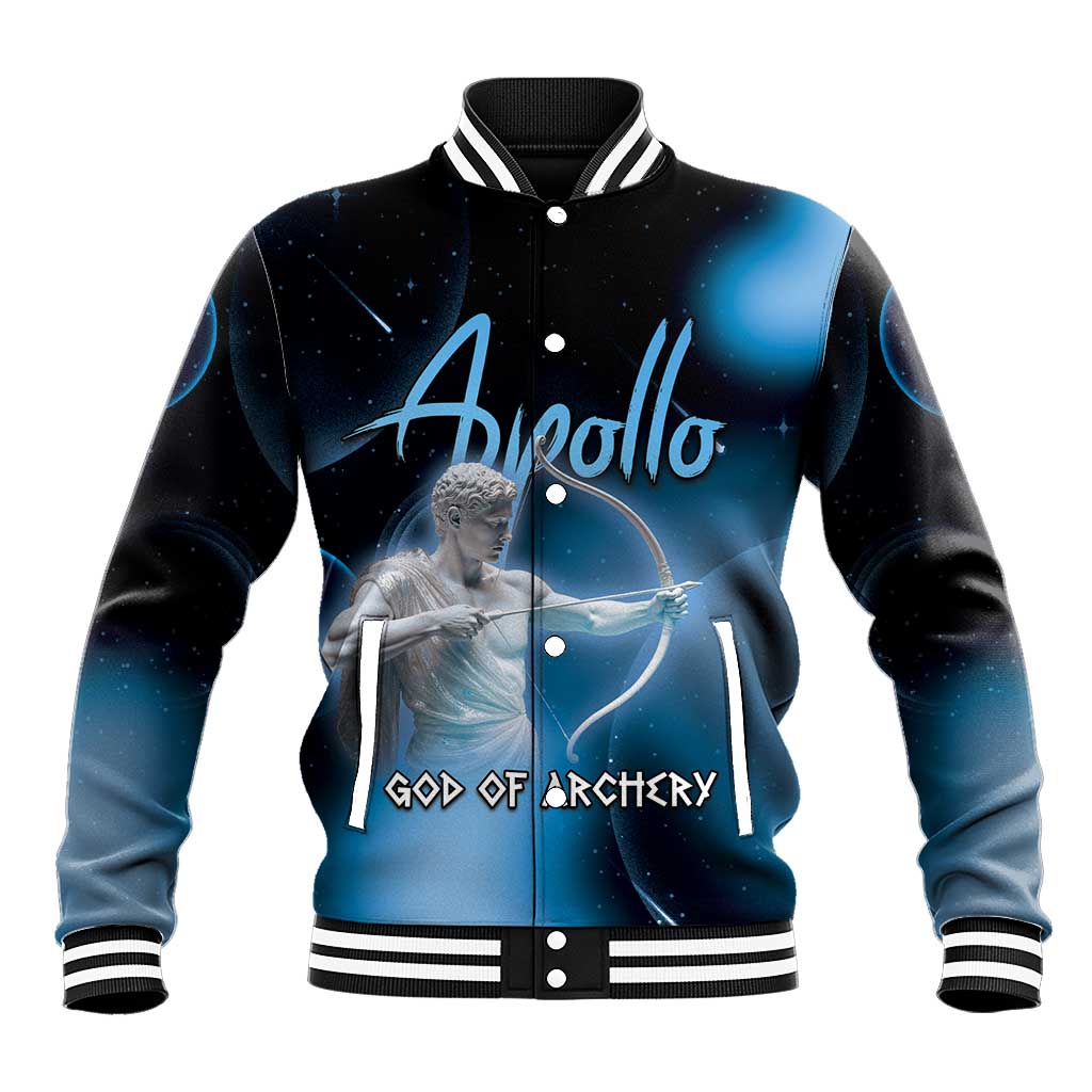 Ancient Greek Apollo Baseball Jacket God Of Archery - Wonder Print Shop