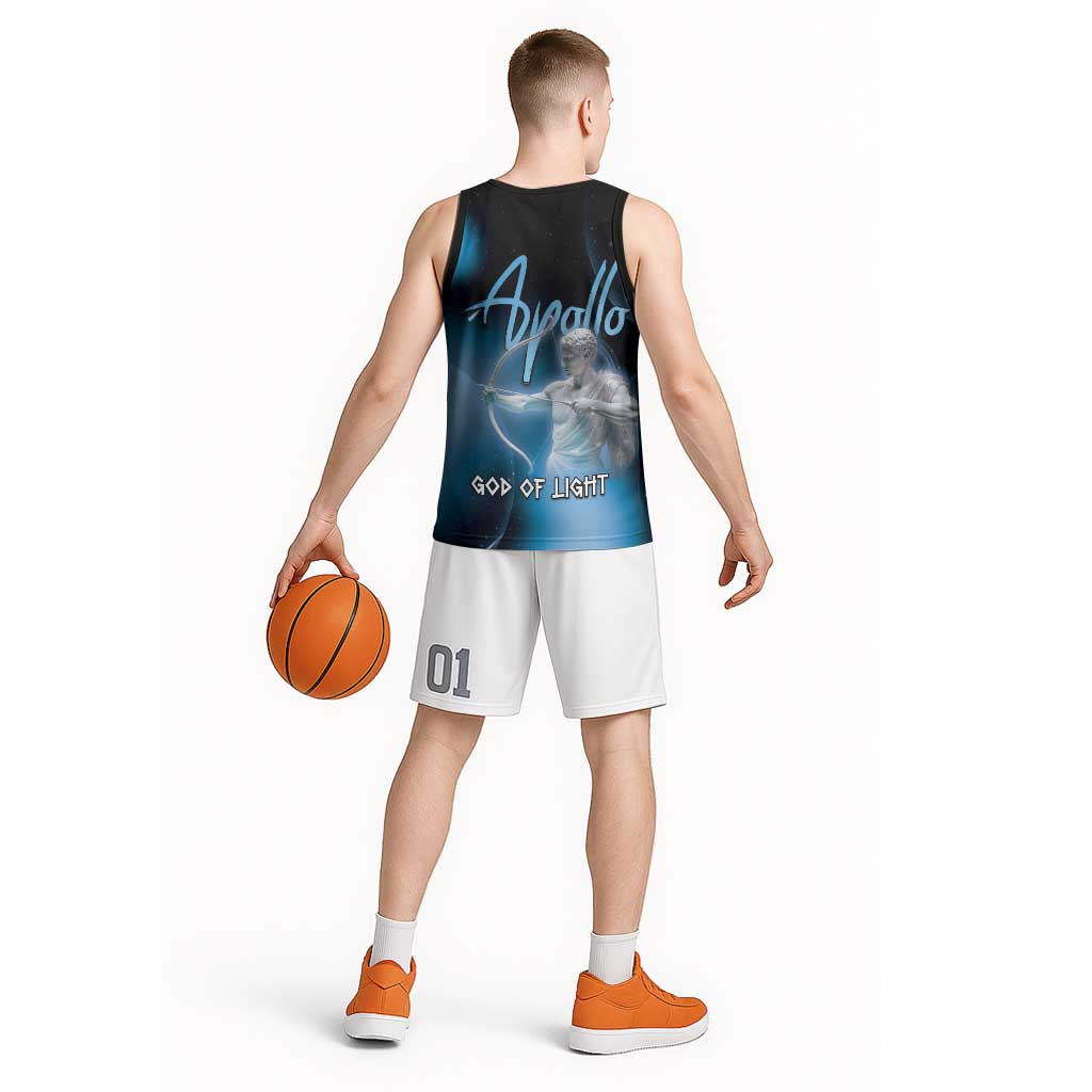 Ancient Greek Apollo Basketball Jersey God Of Archery - Wonder Print Shop