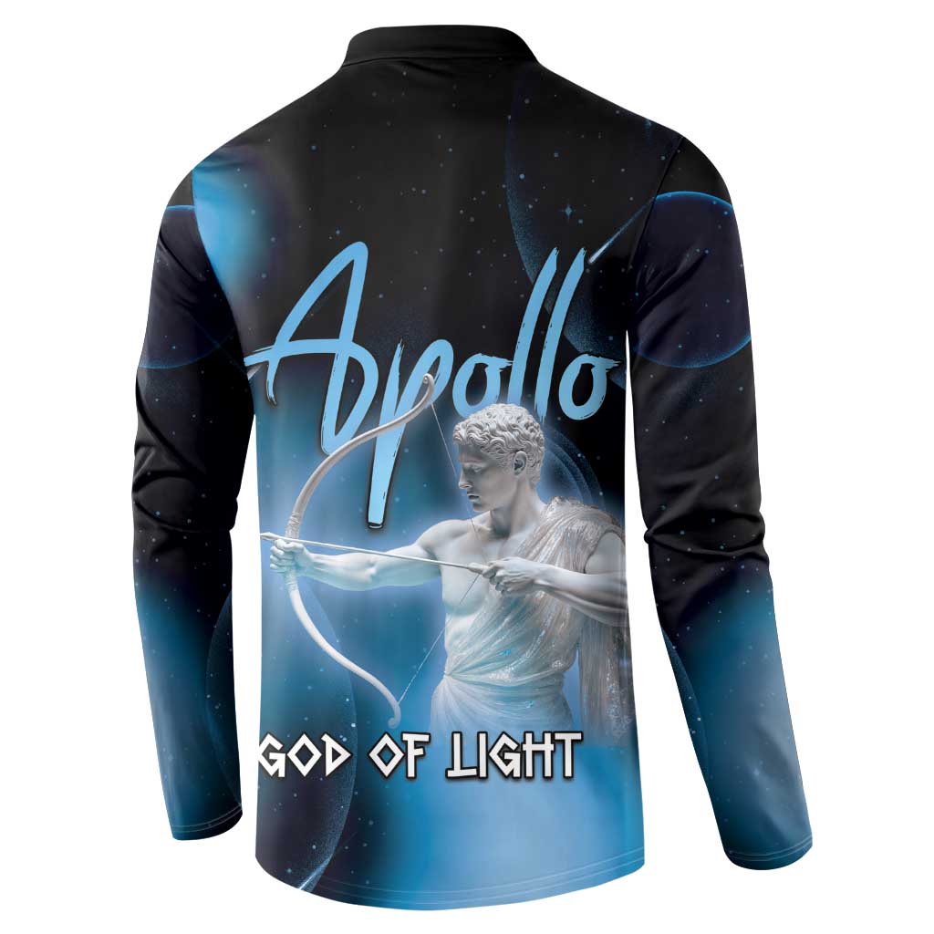 Ancient Greek Apollo Button Sweatshirt God Of Archery - Wonder Print Shop