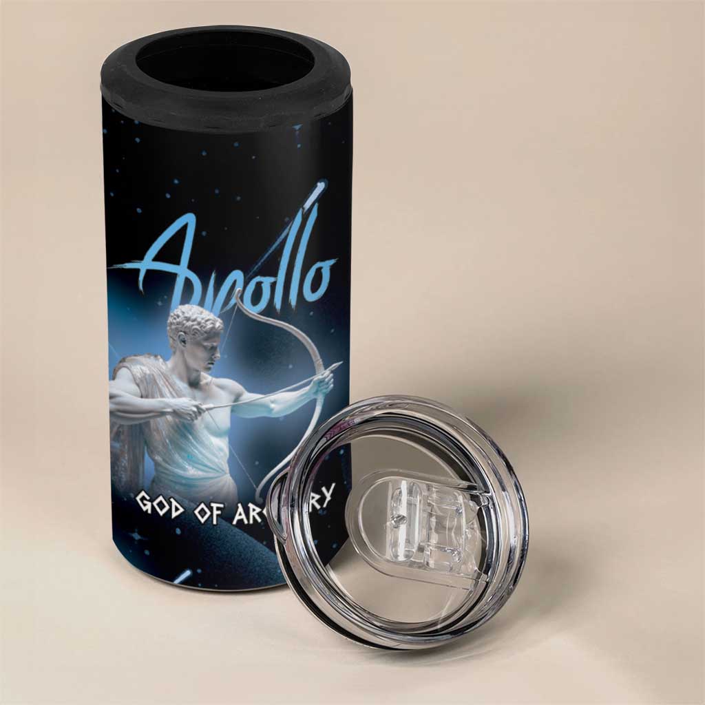 Ancient Greek Apollo 4 in 1 Can Cooler Tumbler God Of Archery - Wonder Print Shop