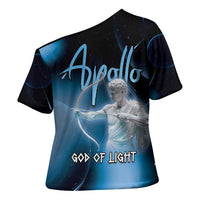Ancient Greek Apollo Cross Shoulder Shirt God Of Archery - Wonder Print Shop