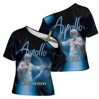 Ancient Greek Apollo Cross Shoulder Shirt God Of Archery - Wonder Print Shop