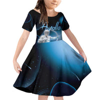 Ancient Greek Apollo Family Matching Off Shoulder Short Dress and Hawaiian Shirt God Of Archery - Wonder Print Shop