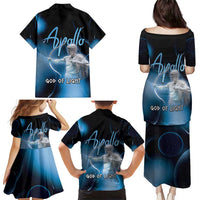 Ancient Greek Apollo Family Matching Puletasi and Hawaiian Shirt God Of Archery - Wonder Print Shop