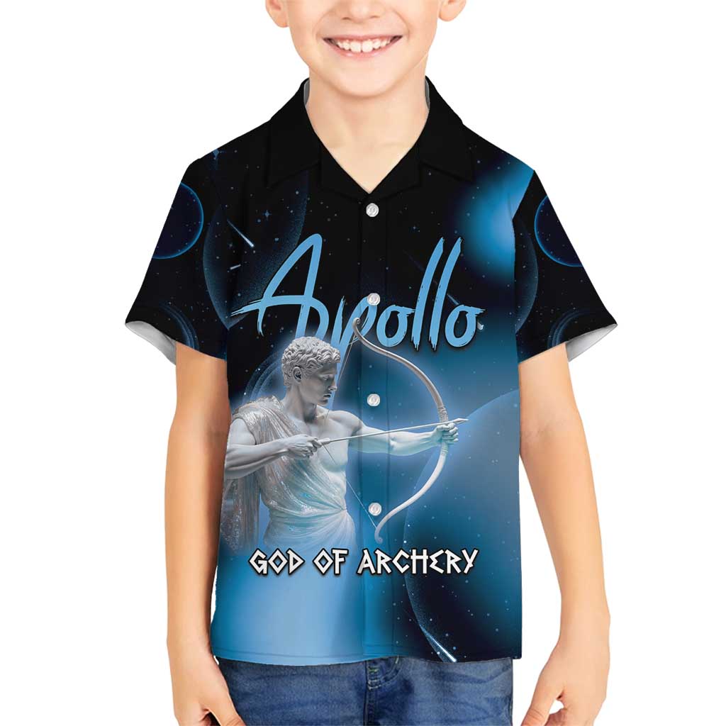 Ancient Greek Apollo Family Matching Tank Maxi Dress and Hawaiian Shirt God Of Archery - Wonder Print Shop