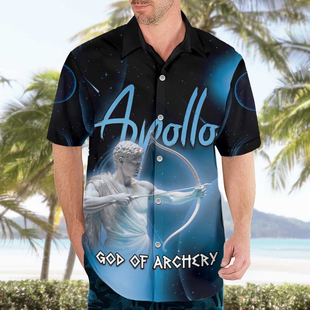 Ancient Greek Apollo Hawaiian Shirt God Of Archery - Wonder Print Shop