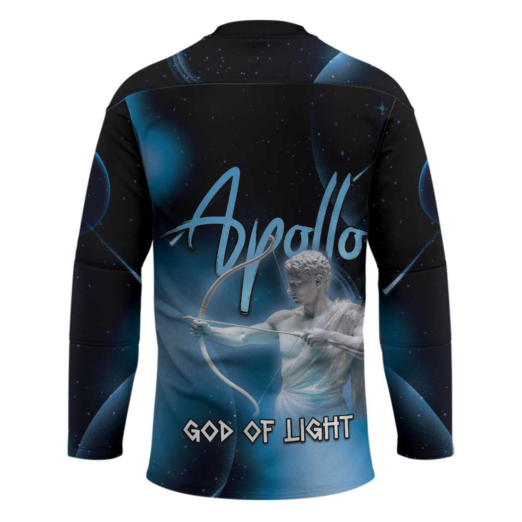 Ancient Greek Apollo Hockey Jersey God Of Archery - Wonder Print Shop