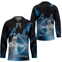 Ancient Greek Apollo Hockey Jersey God Of Archery - Wonder Print Shop