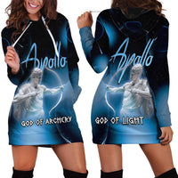 Ancient Greek Apollo Hoodie Dress God Of Archery - Wonder Print Shop