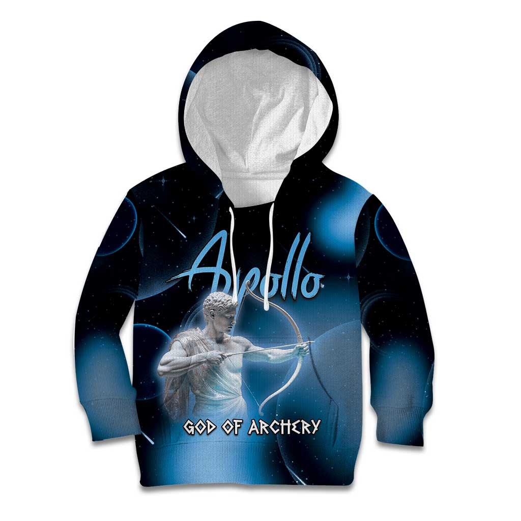 Ancient Greek Apollo Kid Hoodie God Of Archery - Wonder Print Shop
