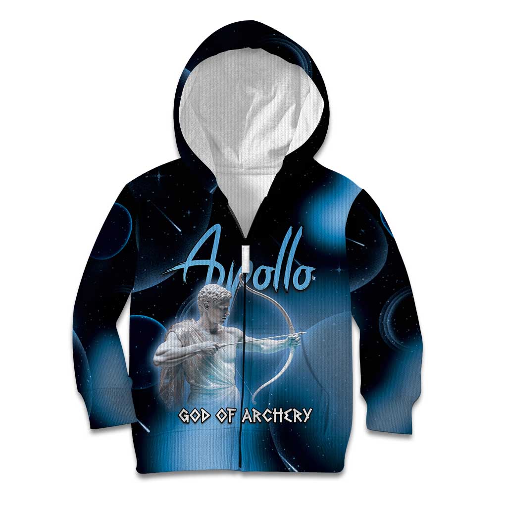 Ancient Greek Apollo Kid Hoodie God Of Archery - Wonder Print Shop