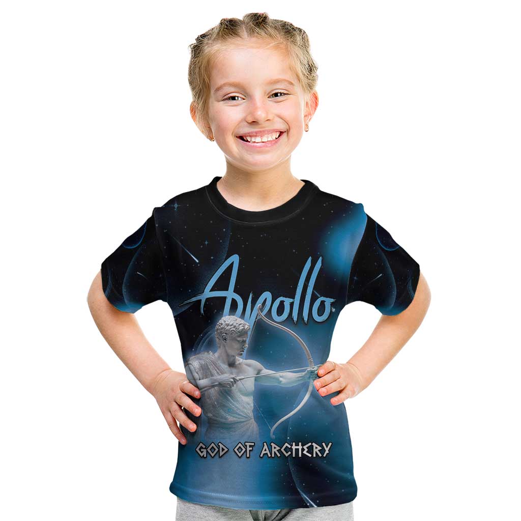 Ancient Greek Apollo Kid T Shirt God Of Archery - Wonder Print Shop