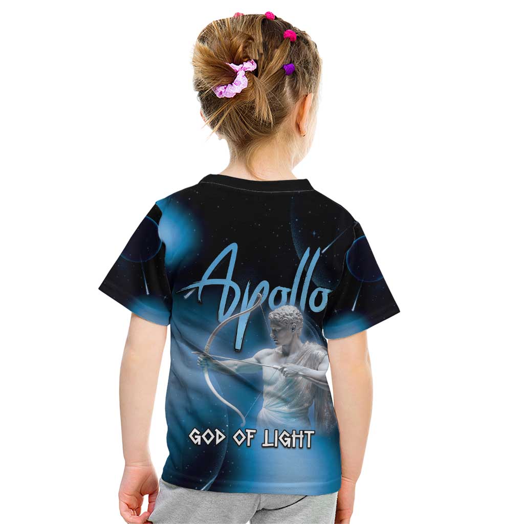 Ancient Greek Apollo Kid T Shirt God Of Archery - Wonder Print Shop
