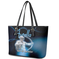 Ancient Greek Apollo Leather Tote Bag God Of Archery - Wonder Print Shop