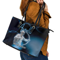 Ancient Greek Apollo Leather Tote Bag God Of Archery - Wonder Print Shop